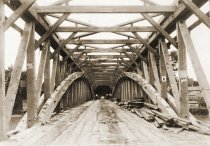 Demolition of covered bridge